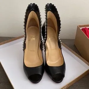 新品✨ルブタンROUCOULOUCOU 100 NAPPA SHINY　37.5 Christian Louboutin ROUCOULOUCOU 100 NAPPA SHINY Heel EU